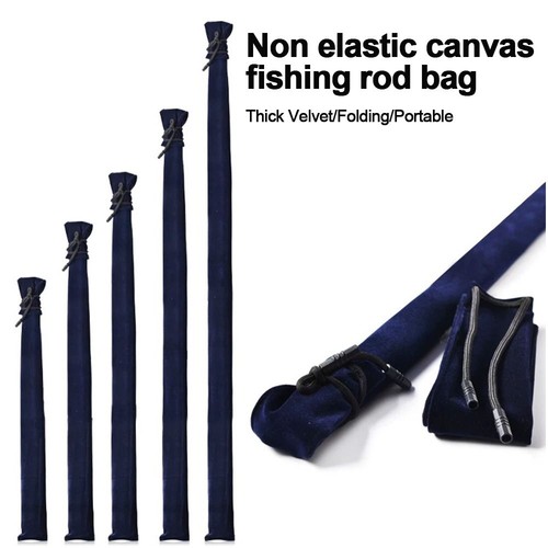 Thick velvet lure rod bag - velvet,